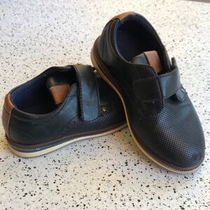 Toddler Boys DORIAN DRESS SHOE IN BLACK Size 9 Nordstrom Velcro church wedding